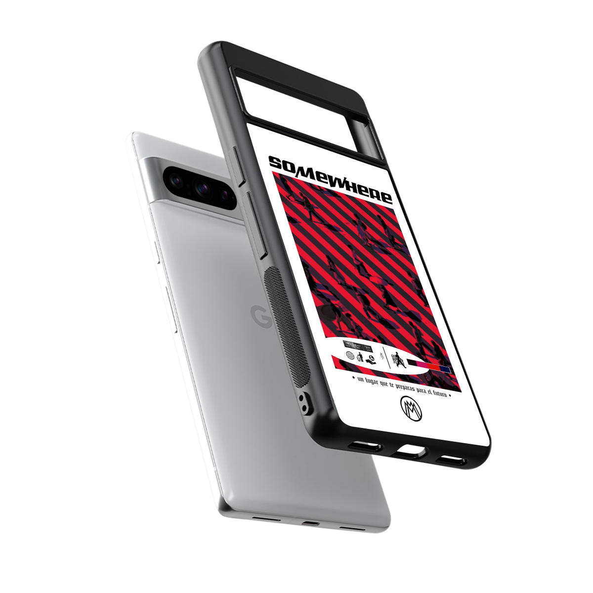 somewhere on the planet back phone cover | glass case for google pixel 8 pro