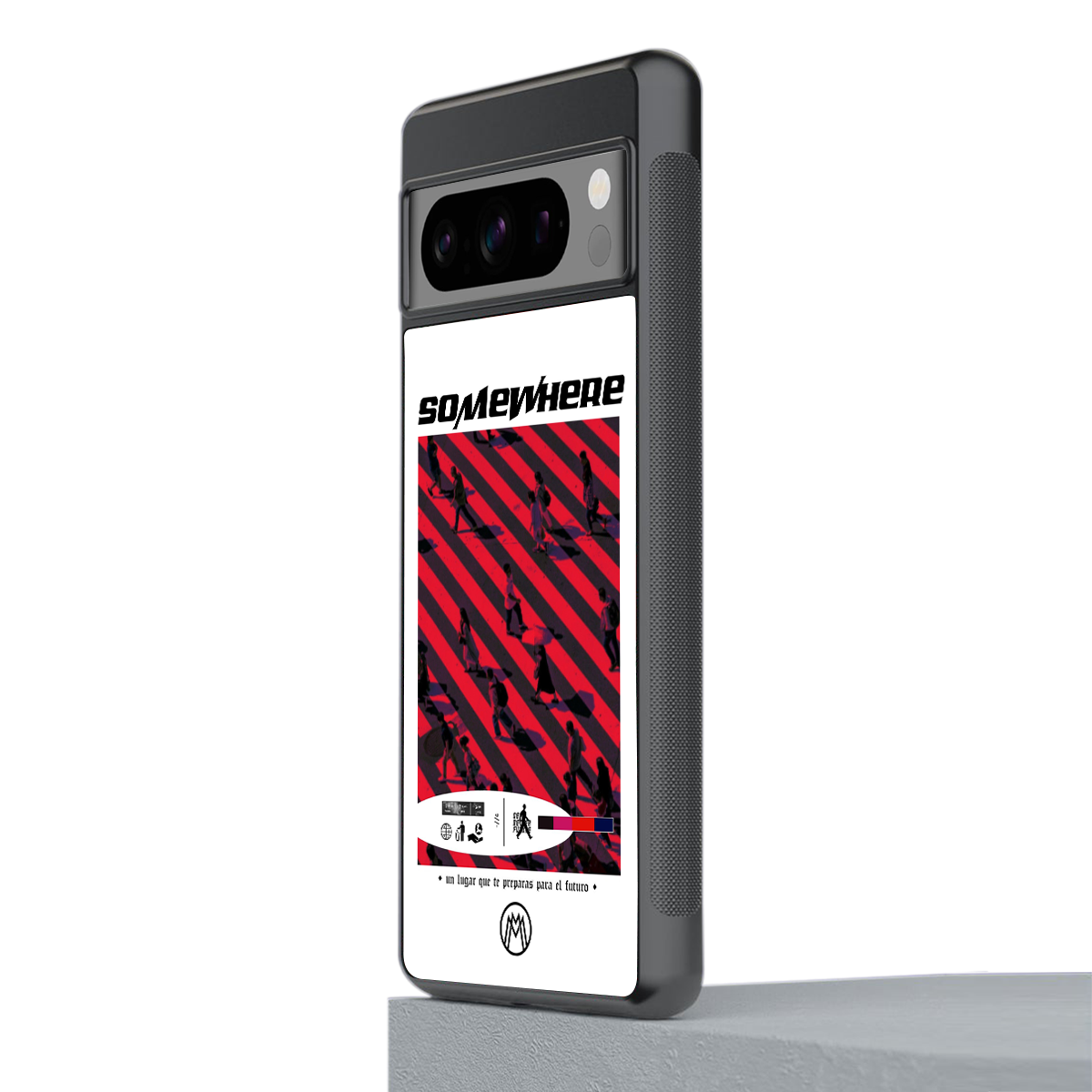 somewhere on the planet back phone cover | glass case for google pixel 8 pro