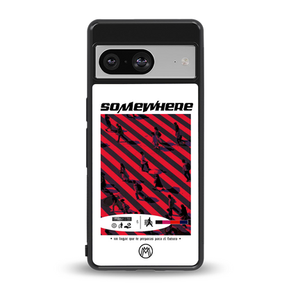 somewhere on the planet back phone cover | glass case for Google Pixel 8