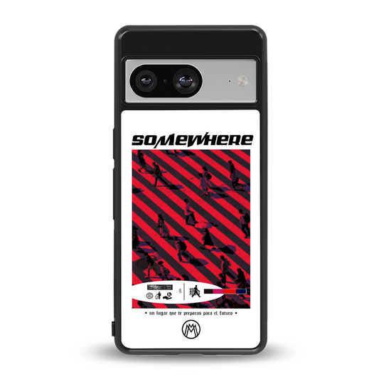 somewhere on the planet back phone cover | glass case for Google Pixel 8
