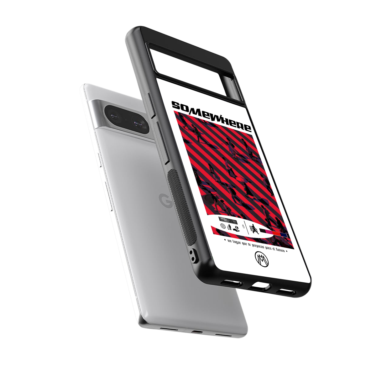 somewhere on the planet back phone cover | glass case for Google Pixel 8