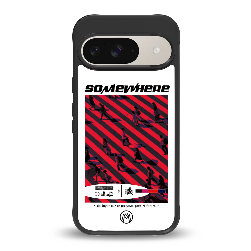 somewhere on the planet back phone cover | glass case for google pixel 9