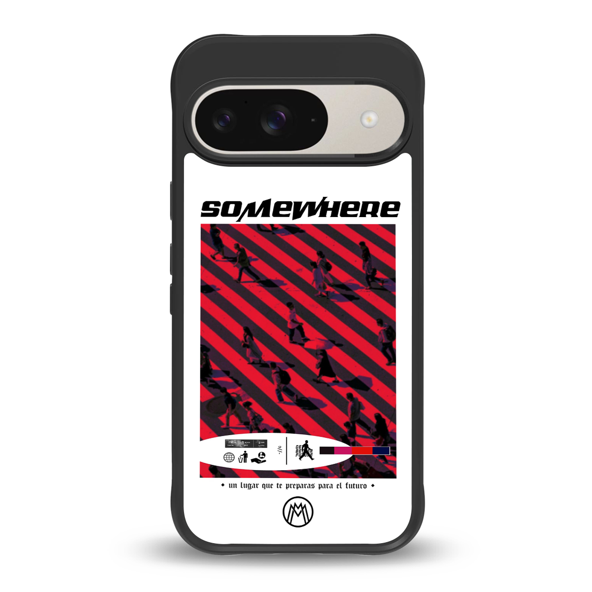 somewhere on the planet back phone cover | glass case for google pixel 9
