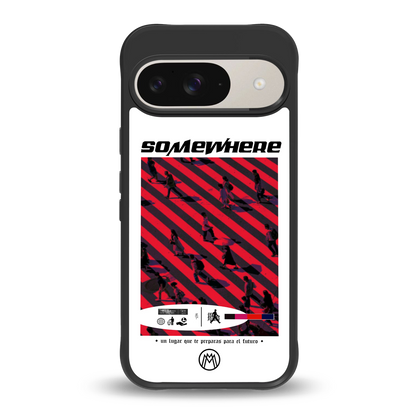 somewhere on the planet back phone cover | glass case for google pixel 9