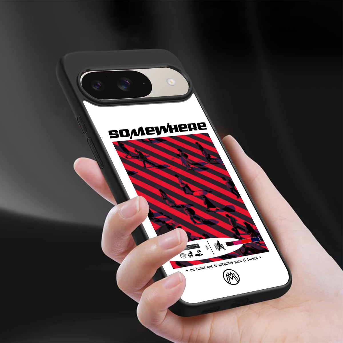 somewhere on the planet back phone cover | glass case for google pixel 9