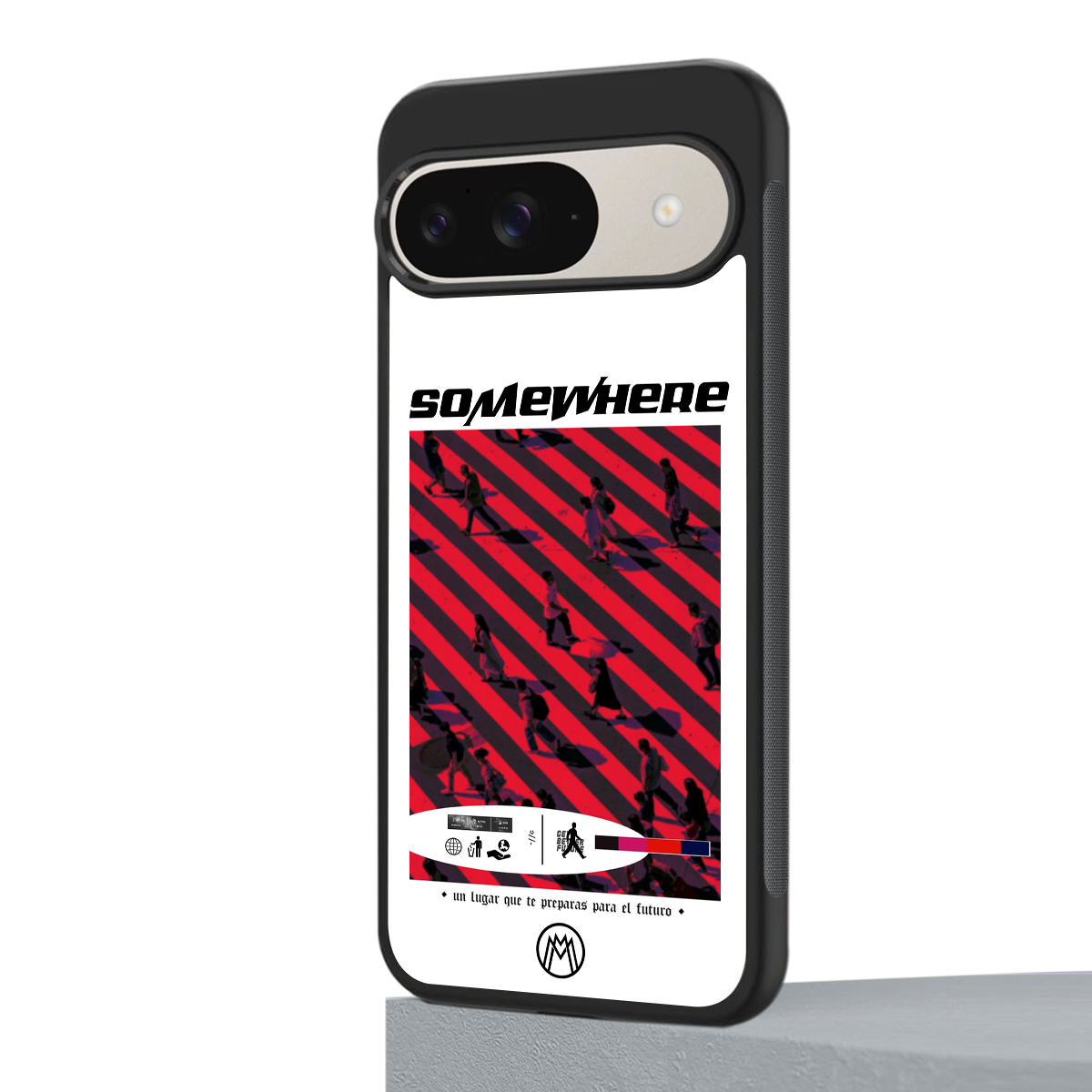 somewhere on the planet back phone cover | glass case for google pixel 9