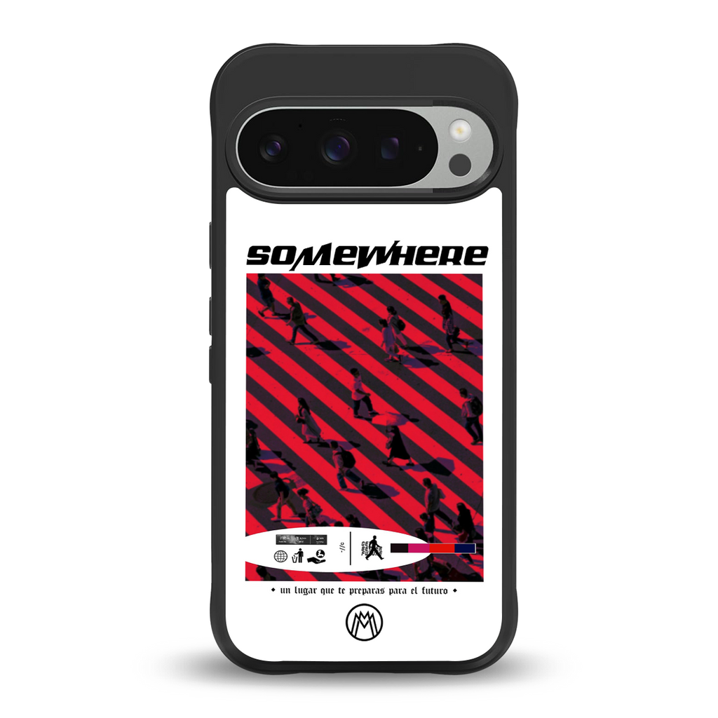 somewhere on the planet back phone cover | glass case for google pixel 9 pro