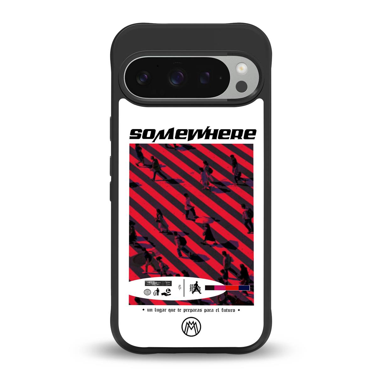 somewhere on the planet back phone cover | glass case for google pixel 9 pro
