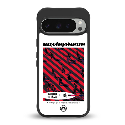 somewhere on the planet back phone cover | glass case for google pixel 9 pro xl