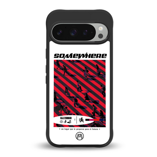 somewhere on the planet back phone cover | glass case for google pixel 9 pro xl