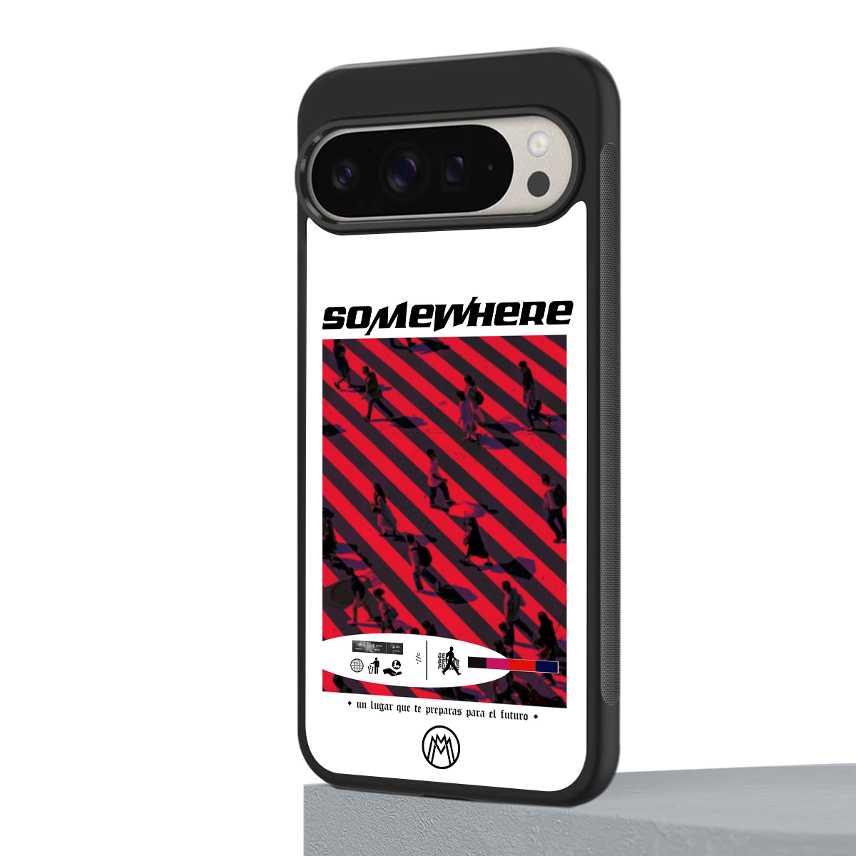 somewhere on the planet back phone cover | glass case for google pixel 9 pro xl