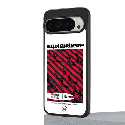 somewhere on the planet back phone cover | glass case for google pixel 9 pro xl