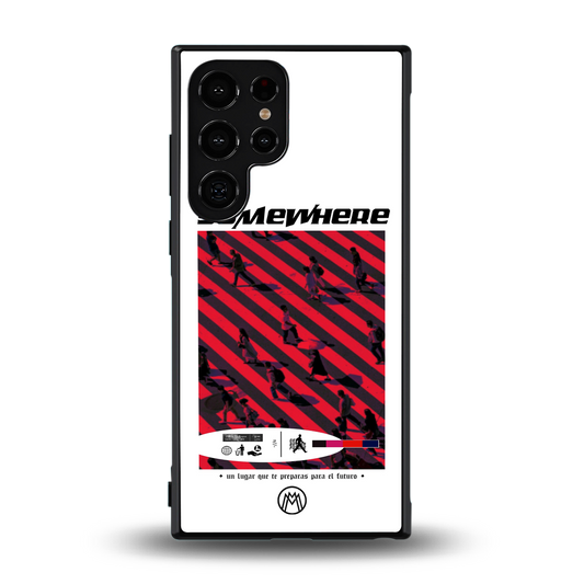 somewhere on the planet back phone cover | glass case for samsung galaxy s24 ultra