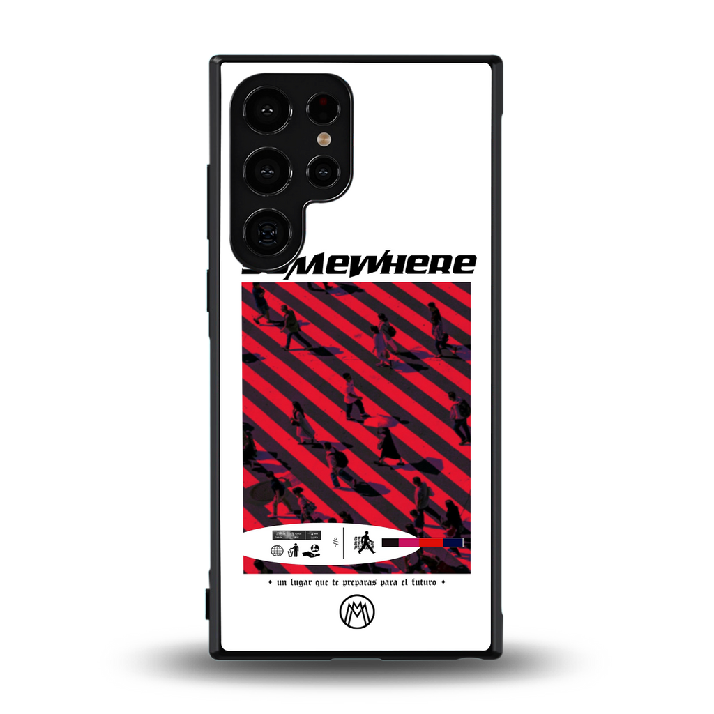 somewhere on the planet back phone cover | glass case for samsung galaxy s23 ultra