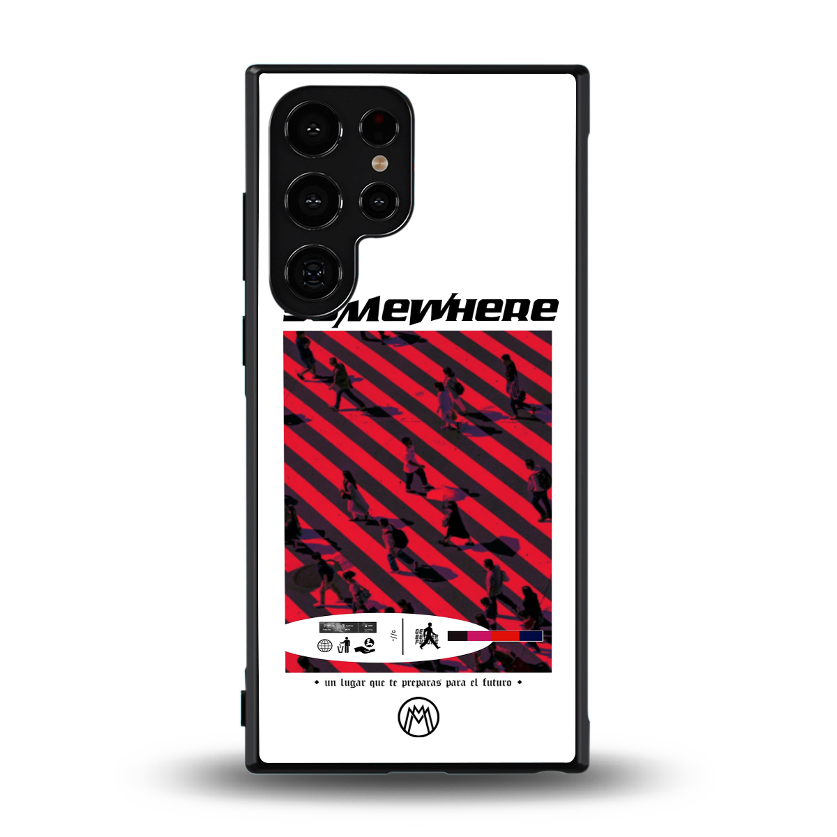 somewhere on the planet back phone cover | glass case for samsung galaxy s23 ultra