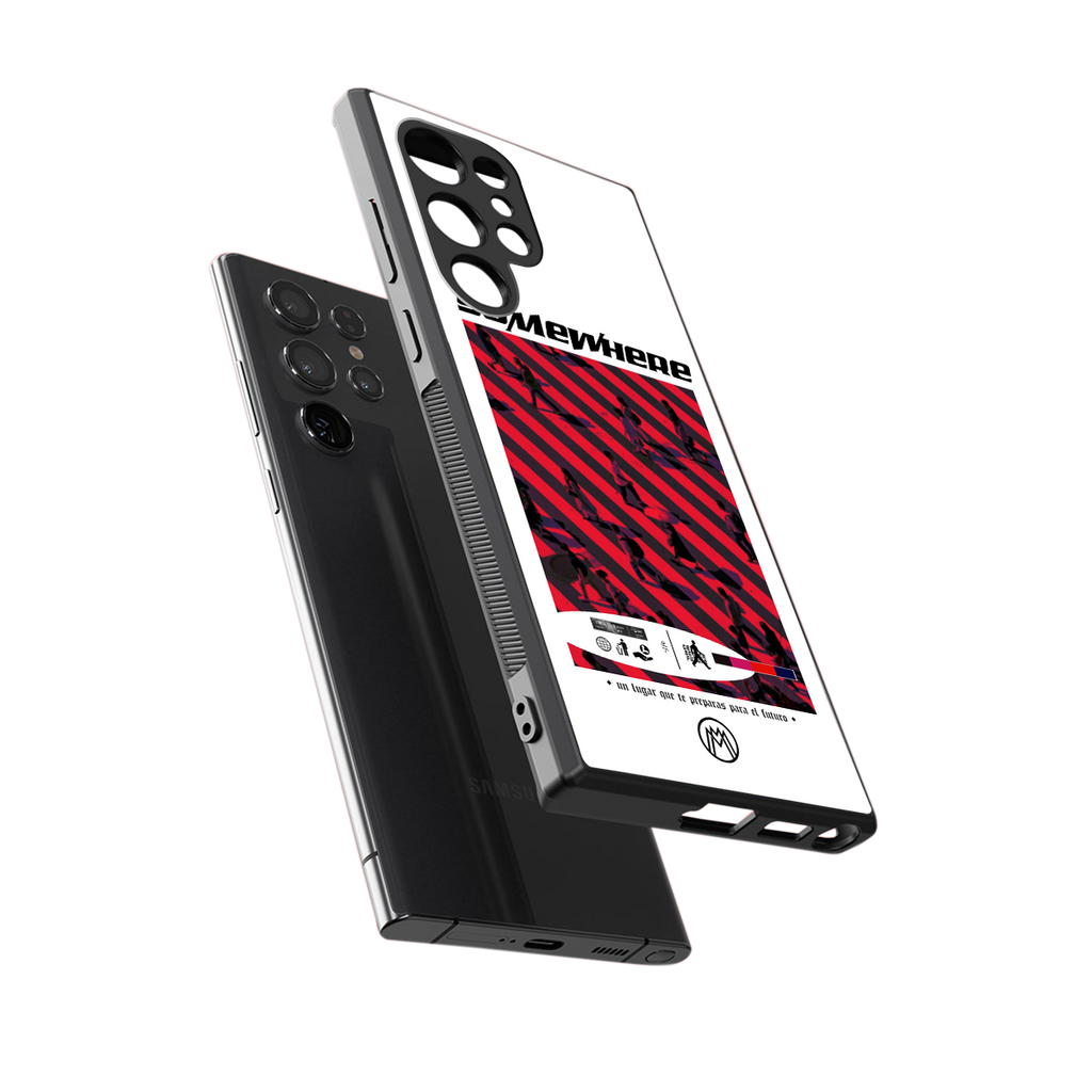 somewhere on the planet back phone cover | glass case for samsung galaxy s23 ultra