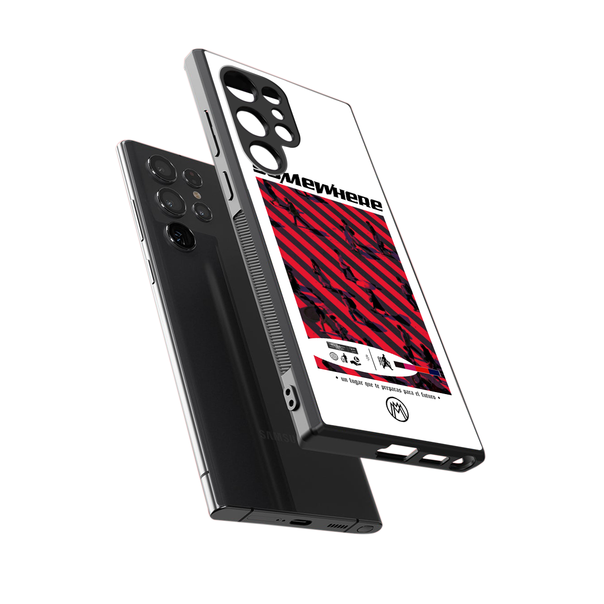 somewhere on the planet back phone cover | glass case for samsung galaxy s23 ultra