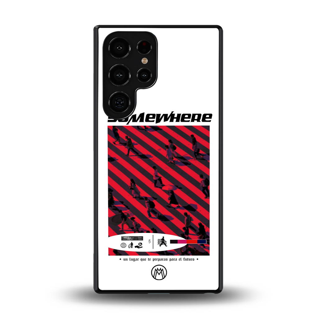 somewhere on the planet back phone cover | glass case for samsung galaxy s25 ultra