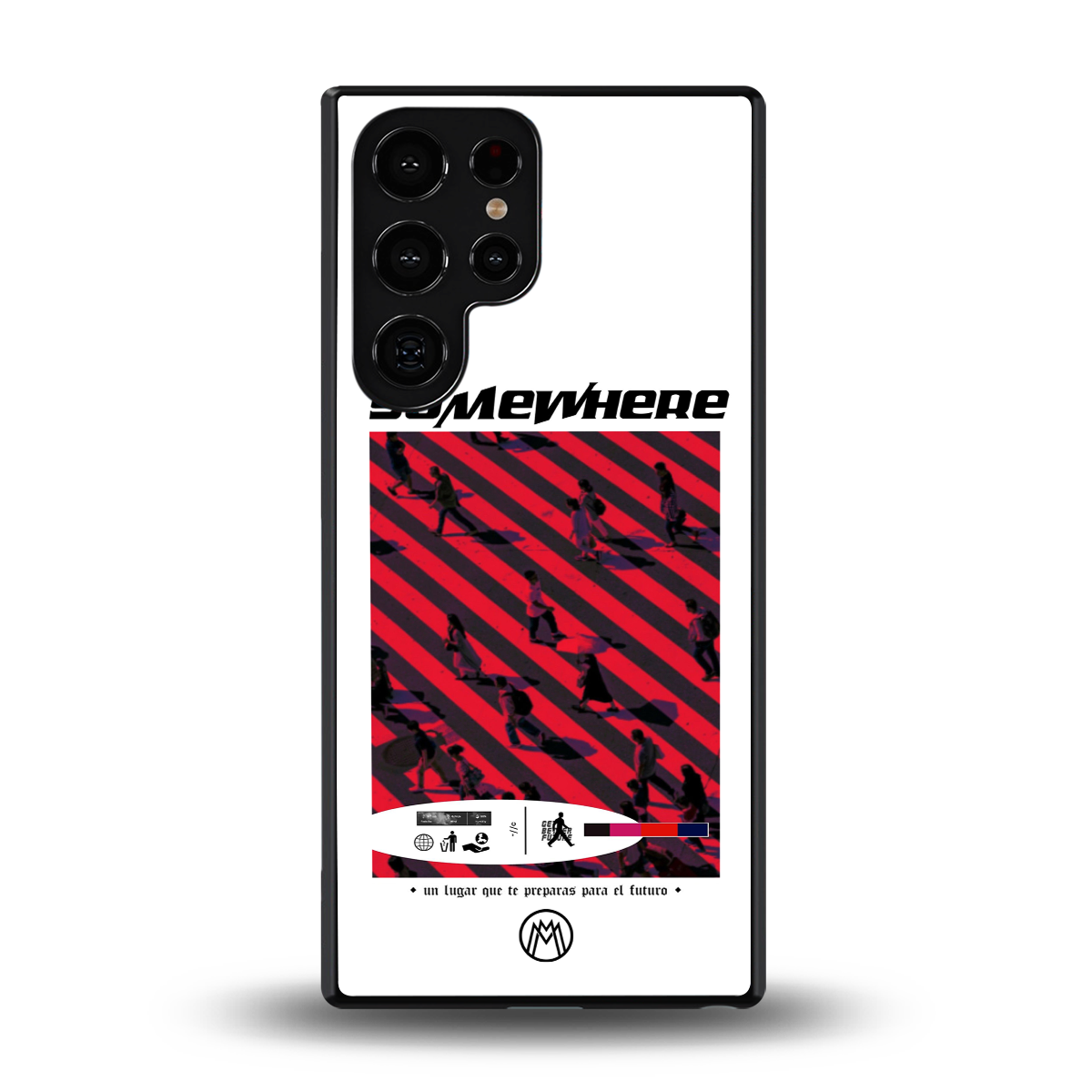 somewhere on the planet back phone cover | glass case for samsung galaxy s25 ultra