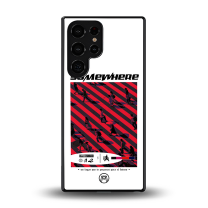 somewhere on the planet back phone cover | glass case for samsung galaxy s25 ultra