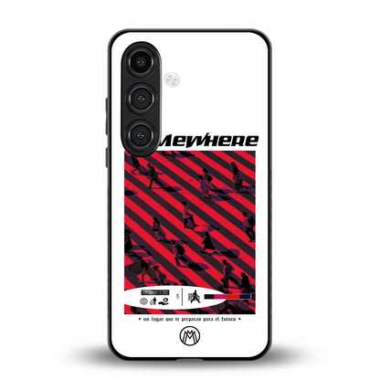 somewhere on the planet back phone cover | glass case for samsung galaxy s23