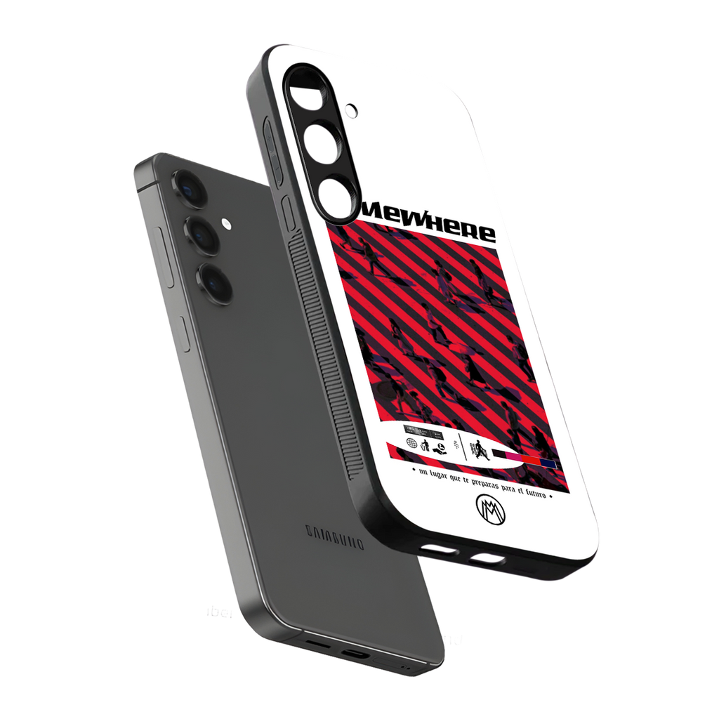 somewhere on the planet back phone cover | glass case for samsung galaxy s24