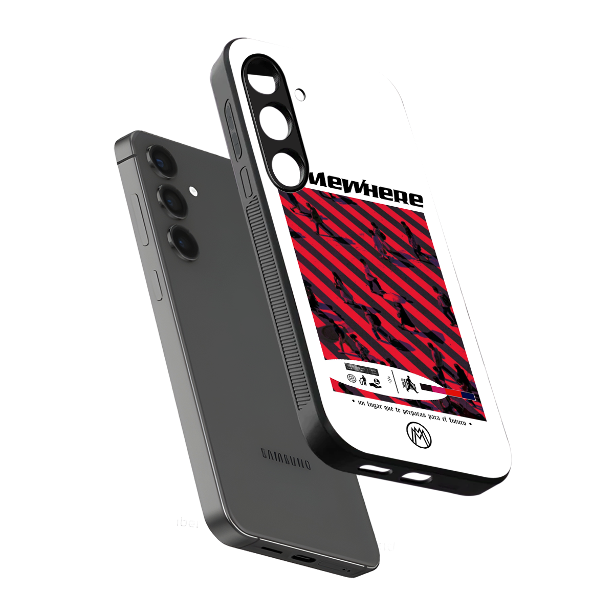 somewhere on the planet back phone cover | glass case for samsung galaxy s24