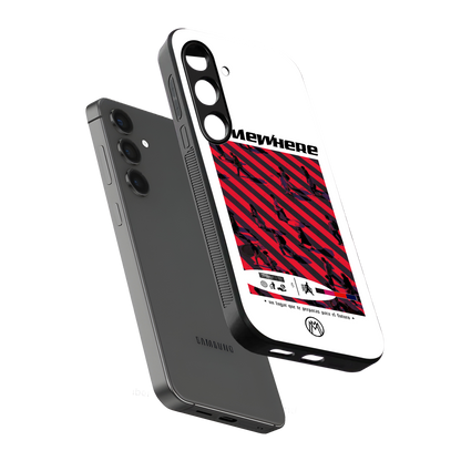 somewhere on the planet back phone cover | glass case for samsung galaxy s23