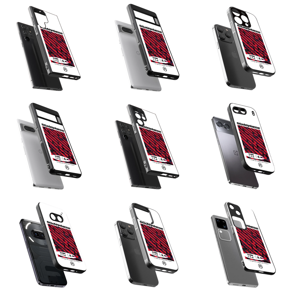 Durable Glass Back Mobile Case for iPhone, Samsung, OnePlus, Google Pixel, Redmi, Vivo, Oppo