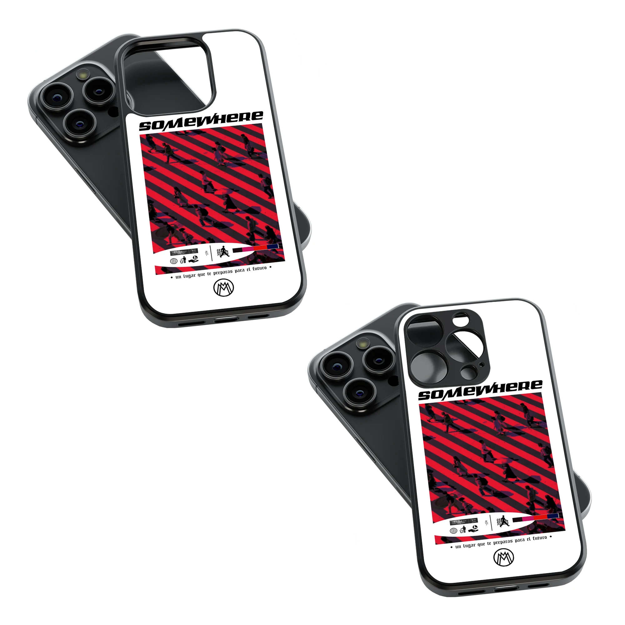 Trendy Glass Back Mobile Case for iPhone, Samsung, Redmi, OnePlus, Google Pixel, Motorola