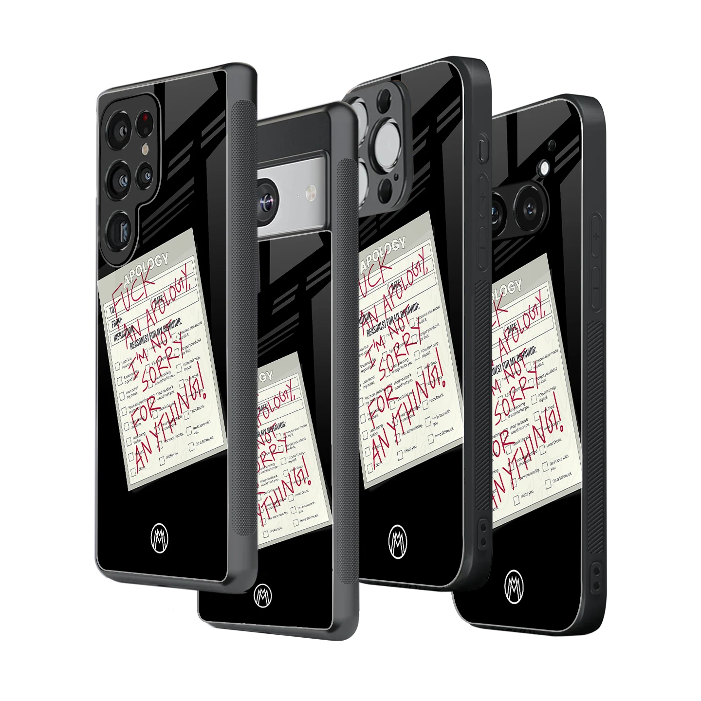 Stylish Glass Back Case for All Smartphones iPhone, Samsung, OnePlus, Pixel, Redmi, Oppo, Vivo, Motorola