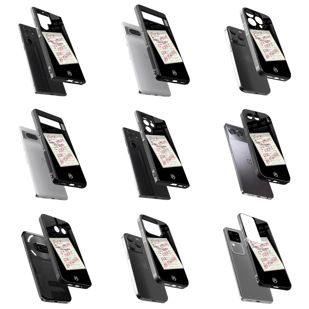 Durable Glass Back Mobile Case for iPhone, Samsung, OnePlus, Google Pixel, Redmi, Vivo, Oppo