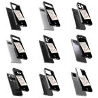 Durable Glass Back Mobile Case for iPhone, Samsung, OnePlus, Google Pixel, Redmi, Vivo, Oppo
