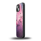 space pink aesthetic back phone cover | glass case for iphone 13 mini