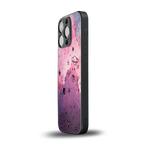 space pink aesthetic back phone cover | glass case for iphone 13 pro