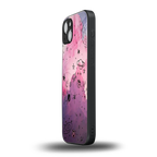 space pink aesthetic back phone cover | glass case for iphone 14 plus