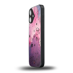space pink aesthetic back phone cover | glass case for iphone 16