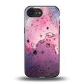 space pink aesthetic back phone cover | glass case for iphone 16e