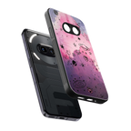 space pink aesthetic back phone cover | glass case for nothing phone 2a