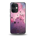 space pink aesthetic back phone cover | glass case for oneplus nord ce 3