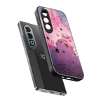 space pink aesthetic back phone cover | glass case for oneplus nord ce 4
