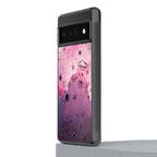 space pink aesthetic back phone cover | glass case for google pixel 6 pro