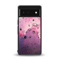 space pink aesthetic back phone cover | glass case for Google Pixel 6A