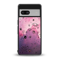space pink aesthetic back phone cover | glass case for Google Pixel 7