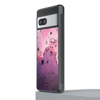 space pink aesthetic back phone cover | glass case for Google Pixel 7