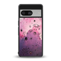 space pink aesthetic back phone cover | glass case for Google Pixel 8