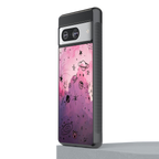 space pink aesthetic back phone cover | glass case for Google Pixel 8