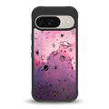 space pink aesthetic back phone cover | glass case for google pixel 9