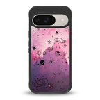 space pink aesthetic back phone cover | glass case for google pixel 9