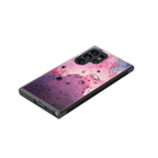 space pink aesthetic back phone cover | glass case for samsung galaxy s23 ultra